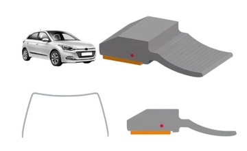 Прокладка стёкла лобовой передний hyundai i20 2015-20 верх i бока 4157asg фото №1