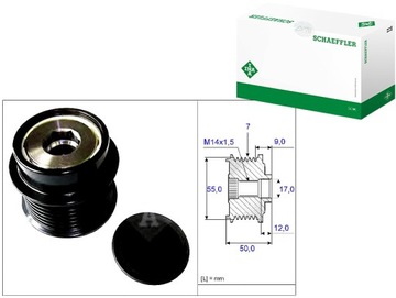 Генератор - зчеплення jednokierunkowe schaeffler ina 535 0198 10 фото №1