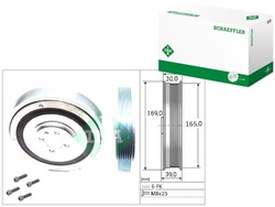 Колесо пасове вала колінчастого alfa romeo 145 146 147 156 159 brera фото №1