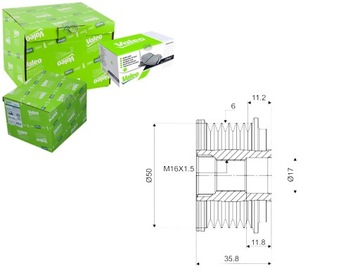 Колесо ременное генератора db valeo фото №1
