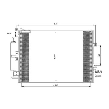 Конденсатор кондиционера renault clio iii modus renault grand modus 04-14 фото №1