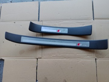 Планка накладка порогова ліва перед зад audi a4 b7 фото №1