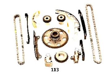 Ashika набір розподільний вал ланцюг navara 2.5dci 05- a фото №1