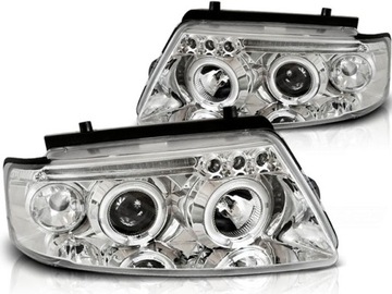 Лампы vw passat b5 96-00r кольца хром led фото №1