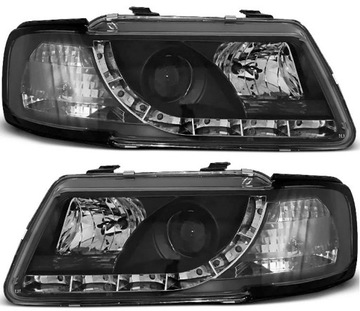 Фара лампи kpl day line light led тюнінг чорний audi a3 8l 1996-1999 фото №1