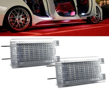 Led лампочки w дверь mercedes w210 vito красный фото №1