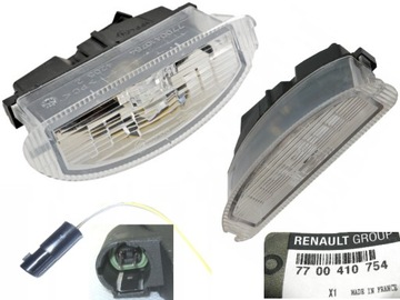 Лампа освещение номерного знака clio ii twingo разъём фото №1