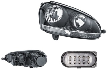 Фара лампа правый vw jetta golf v 03- gtd gti фото №1