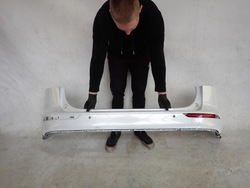 Volvo v 60 ii 2 cross country 18- бампер зад задній фото №1