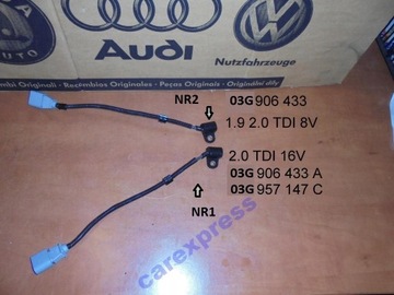 Датчик положение вал распределительный вал vw 1.9 2.0 tdi фото №1