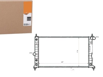 Радиаторов saab 9-5 1,9tid 2,2tid 3,0tid 3,0 v6 01- фото №1