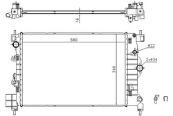 Nissens радіаторів води chevrolet aveo хетчбек 1. фото №1