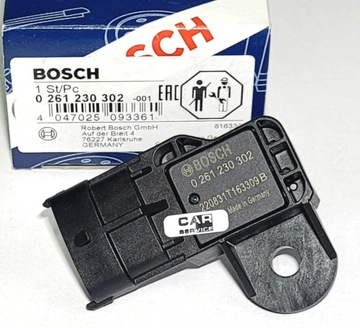 Bosch 0261230302 датчик тиску fiat 1.4 t-jet фото №1