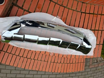 Mercedes ml w166 11-15 накладка планка хром бампера перед набір amg фото №1