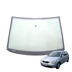 Стекло лобовое vw polo 2001-09 зелёная з ремень оригинальный номер 6q0845011m, фото №1