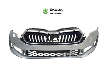 Skoda octavia iv 4 5e3 рестайлинг 2020- бампер перед переднее решётка радиатора 5e3807221l = фото №1