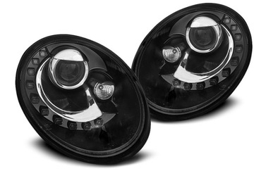 Лампы фары vw new beetle 06-12 led чёрный фото №1