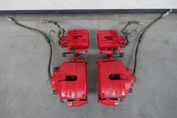 Vw beetle 5c 2.0 tsi зажимы тормозные суппорт перед зад красный фото №1