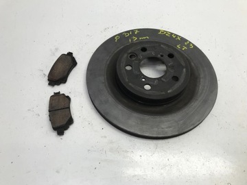 Toyota bz4x subaru solterra 2023 диск тормозная зад задняя тормозные колодки 317mm фото №1