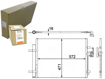 Конденсатор behr hella 1437112 1405365 6g9119710cb 6 фото №1