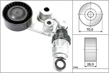 Ina napcz ремінь клиновий ssangyong actyon i 2.0 x фото №1