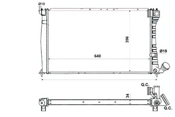 Nrf радиаторов воды citroen xm 2.0 turbo y4 фото №1