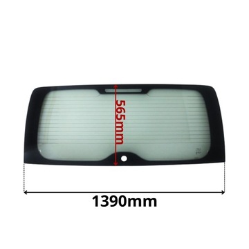 Скло задня зчеплення w кришка багажника зад citroen jumpy ii 06- 0423 фото №1