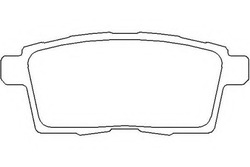 Гальмівні колодки гальмівні зад mazda cx-7, mazda cx-9 2007- фото №1