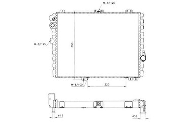 Радиаторов двигателя nrf 893121251f 855121251f 893121 фото №1