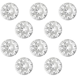 Застібки пластини монтажні захист термічна двигуна набір 10 штук фото №1