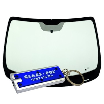 Скло передня лобове renault twingo / smart for four 2014- зелена нова фото №1