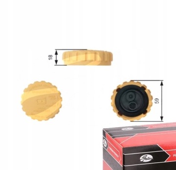 Кришка радіатор gates do daewoo lanos 1.3 1.5 1.6 фото №1