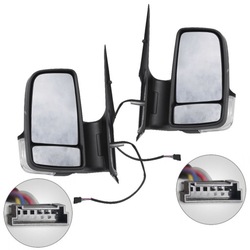 Зеркало механическое левая + правые mercedes sprinter 906 vw crafter 06-13 фото №1