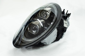 Лампа фара porshe 911 чорний bez osp права фото №1