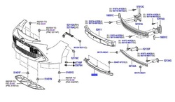 52618-02180 абсорбер бампера corolla e21 фото №1