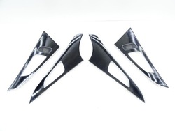 Планки декоры дверь обшивка дверей чёрный пианино audi a6 s6 rs6 c7 комплект фото №1