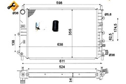 Nrf радиаторов ford escort orion 92- nrf фото №1