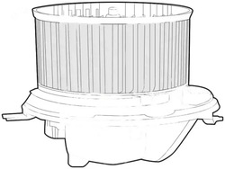 Повітродувка вентилятор повітропровід dea32002 denso audi a3 фото №1