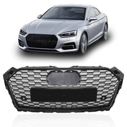 Audi s5 b9 17-19 решётка радиатора стайлинг na rs5 чёрный фото №1