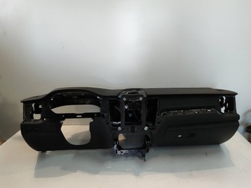 Volvo xc60 ii 2022 консоль панель роздавальна шкіра нитка біла фото №1