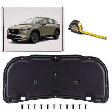 Mazda cx-5 ii kf 2017 шумоізоляція капота комплект ze кліпси kb7w56681b фото №1