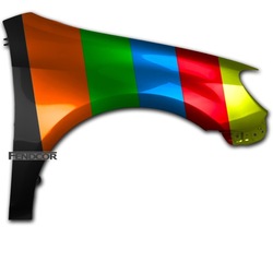 Крыло правые do vw golf 6 vi hb 08-12 la7t x6 фото №1