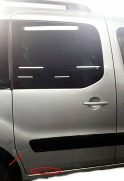 Citroen berlingo iii двері зсувні праві задні відкидна скло partner iii фото №1