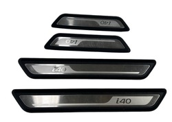 Планки защитные накладки порогов дверь hyundai i40 cw универсал 11- комплект фото №1