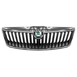 Skoda octavia ii рестайлінг 2008-2013 решітка решітка радіатора решітка середня знак хром фото №1