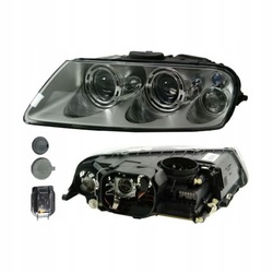 Фара лампа левый vw touareg 7l 02-06 valeo фото №1