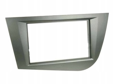 Рамка радіо 2din seat leon ii 1p 05-10 сірий фото №1