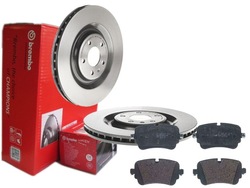 Диски тормозные колодки brembo зад audi a6 c8 a7 4k 350mm фото №1