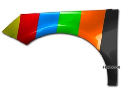 Крило лівий do audi a1 8x 04.10-01.15 lx5q фото №1