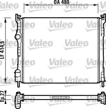 Радіаторів renault clio 1.5dci 01- механічна коробка передач 732737 фото №1